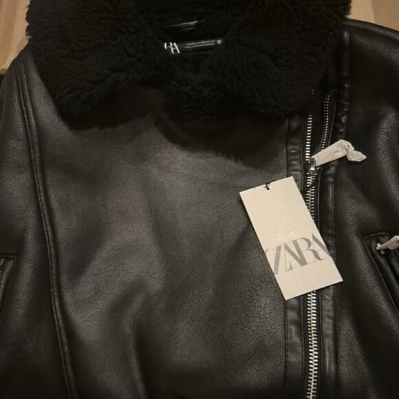 ZARA DOUBLE-SIDED BELTED JACKET - Picture 10 of 16